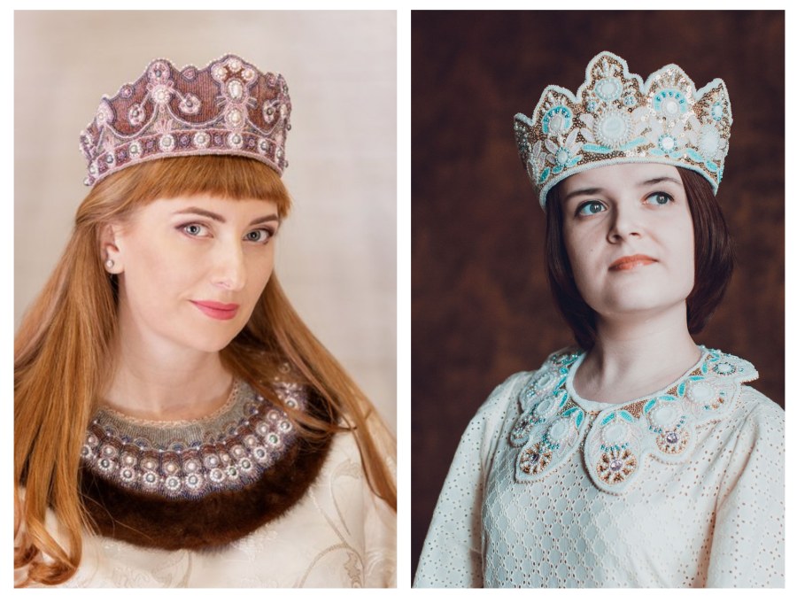 Кокошники русский стиль Маргарита Карева
